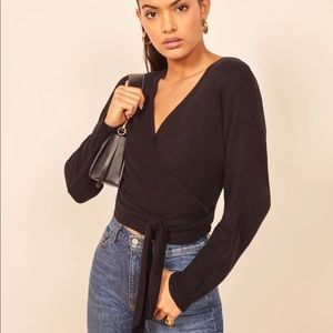 Reformation Azra Wrap Top